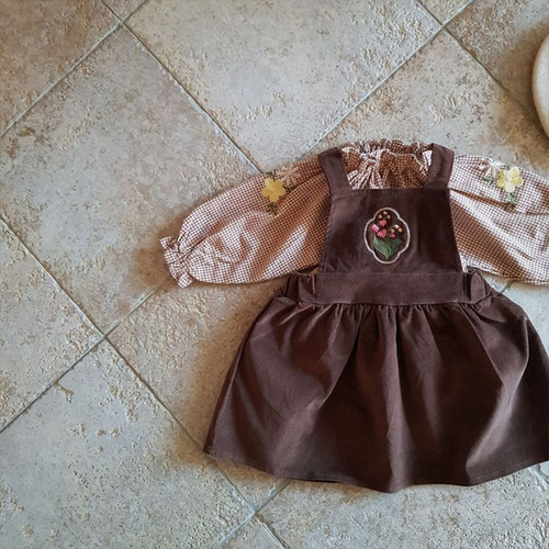 Korean version of ins spring and autumn infants and toddlers long-sleeved embroidered cotton long-sleeved bottoming shirt baby trendy comfortable loose children's shirt