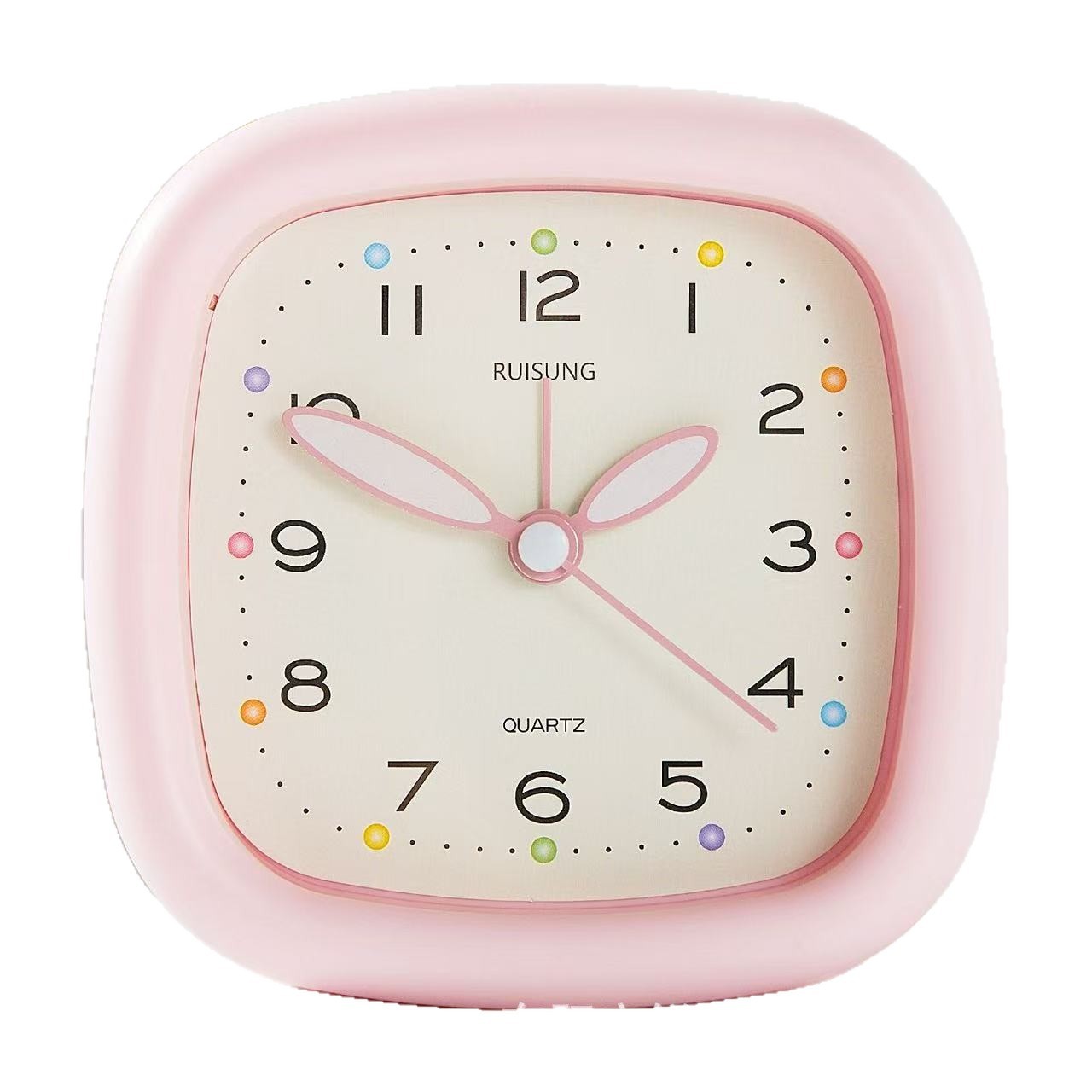 Reloj de despertador de viento crema estudiante perezento despertar reloj de moda silencioso minimalista luz nocturna niños reloj de aprendizaje