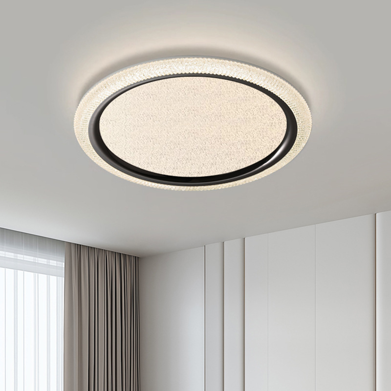 Habitación moderna minimalista nórdico, sala de estudio, protección ocular inteligente, lámpara de techo redonda, lámpara principal de restaurante creativa atmosférica