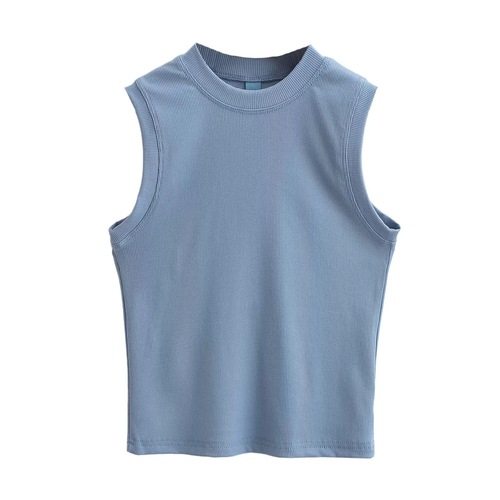 Small Round Neck Basic Style Underwear Matching Tank Top for Women 2024 Summer Top for Inner Wear Sleeveless Can Be Worn Outside Covers Bralette