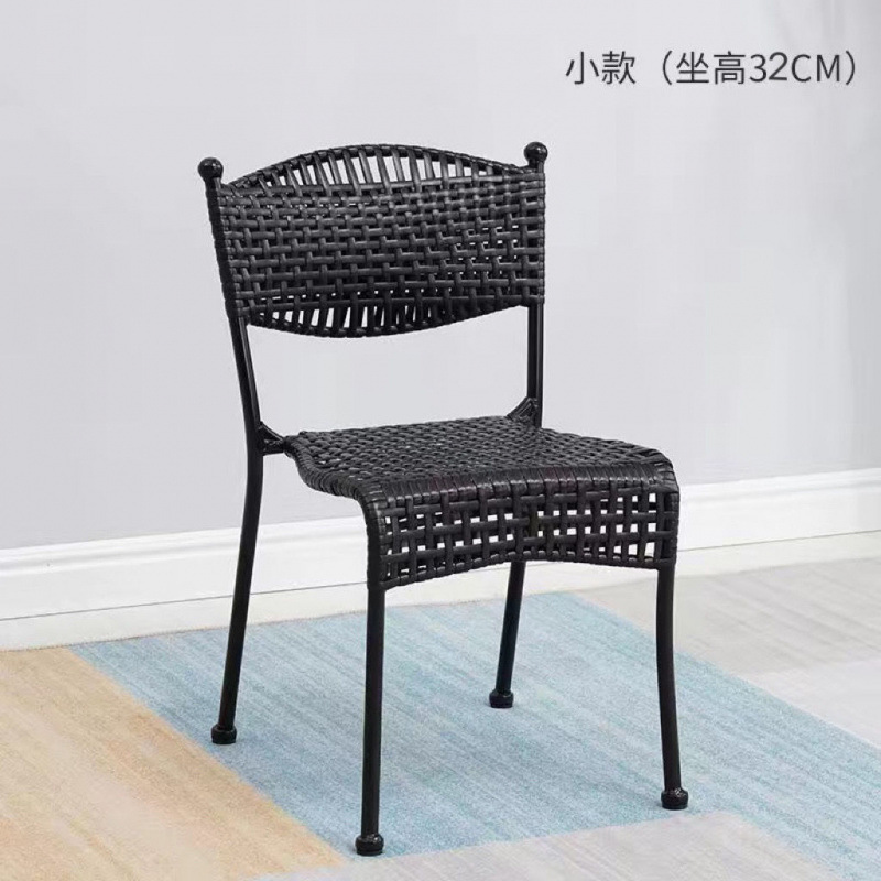 藤椅单人椅子藤编家用小藤椅室外阳台户外休闲小腾椅靠背椅仿滕椅|undefined