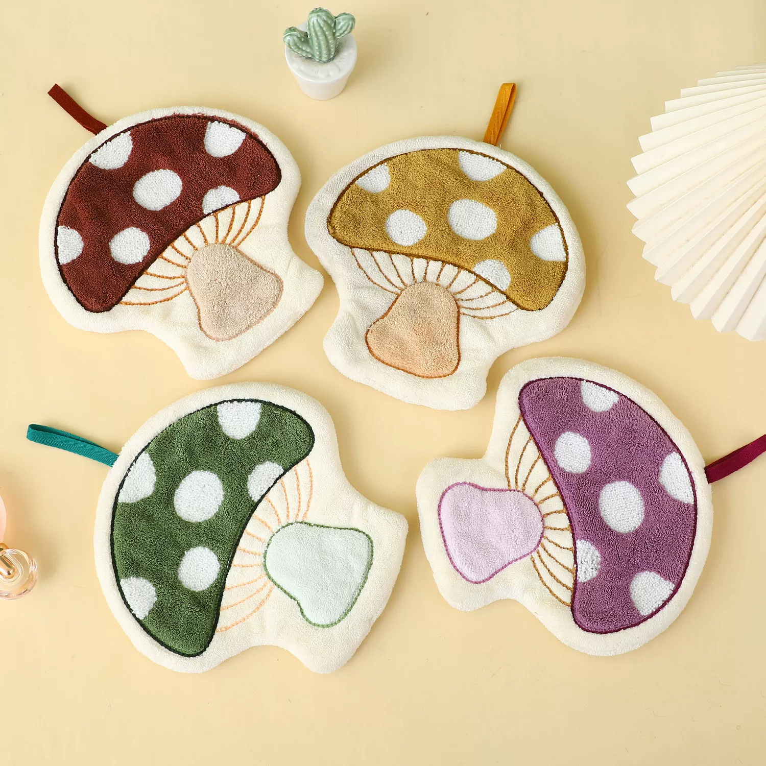 Креативное милое грибное полотенце для рук можно подвешать, чтобы впитать воду быстро высушить и утолщить кухня и ванная комната не воняет