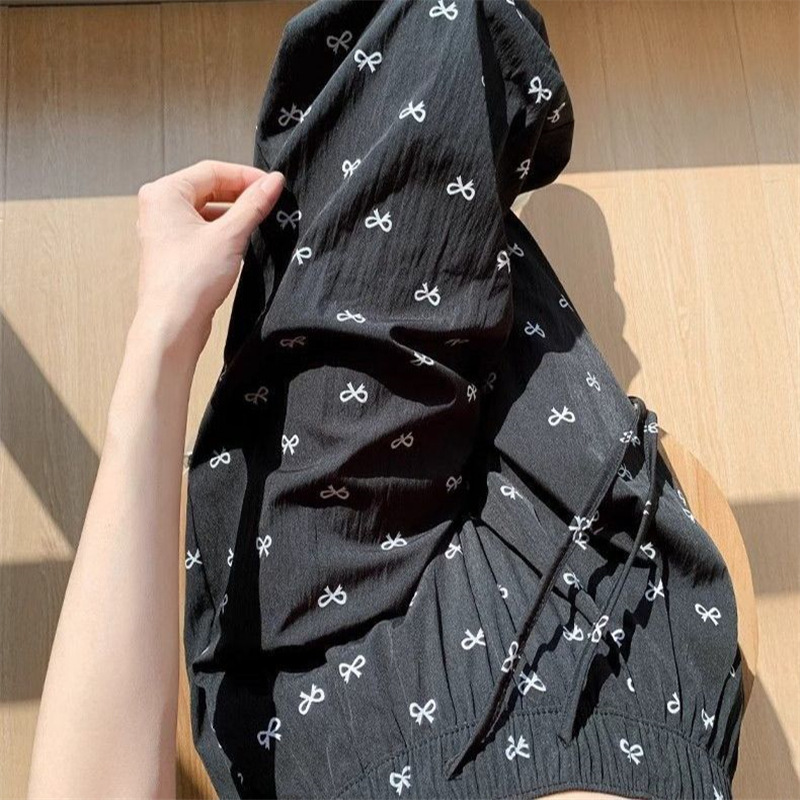 Spring and Autumn New Casual Pants, Sweet Korean Style with Bow, Soft and Lazy Style, Tall People's Walking Pants, Glutinous Pants