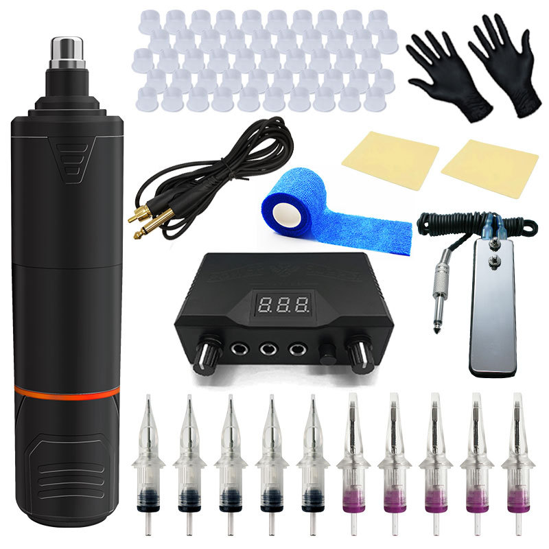 BRONC 1003-91 New Power Motor Tattoo Pen Set with Integrated Needle Tattoo Machine