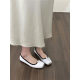 Flat Cream apricot Ballet Shoes Women's Shoes 2024 New Spring and Autumn French Satin Gentle Evening Shoes