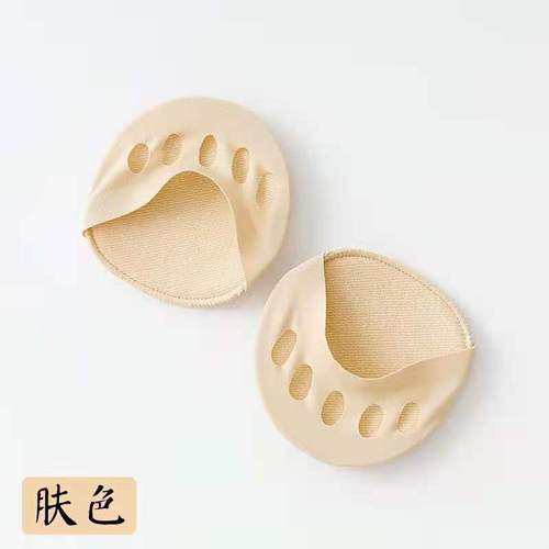 Toe Padded Invisible Sandals Socks for Women, Five-Finger Sandals with Foot Pads, Invisible Toe Pads for High Heels, Non-Slip Pads