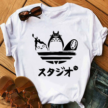 Totoro T-shirt Q��ɰ���èԭ�޷�ӡ��������Ů����T�����аٴ�
