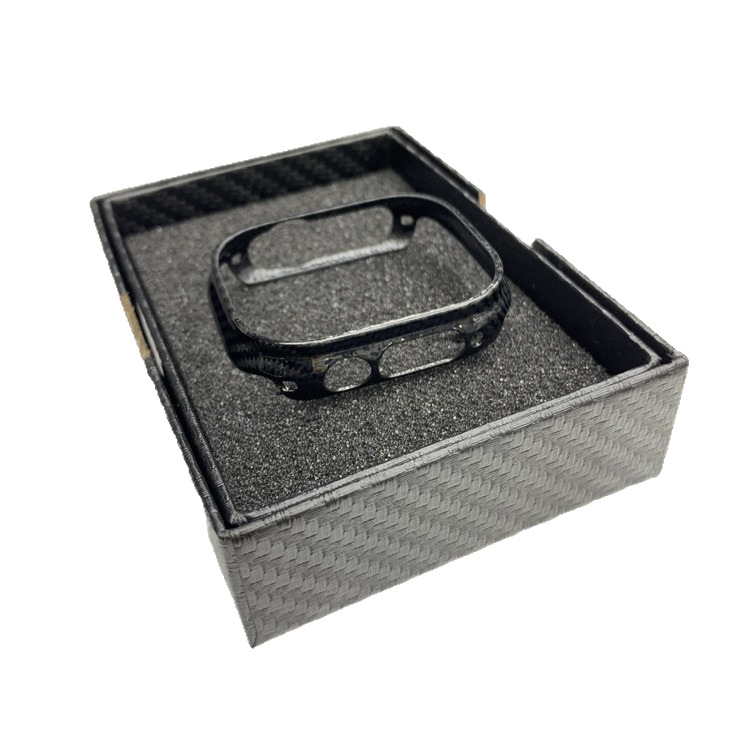 Aplicable a iWatch Apple Series8 reloj caso S7 ultra-Delgado 6 esmerilado S8 fibra de carbono 49 fibra de carbono aramida 45