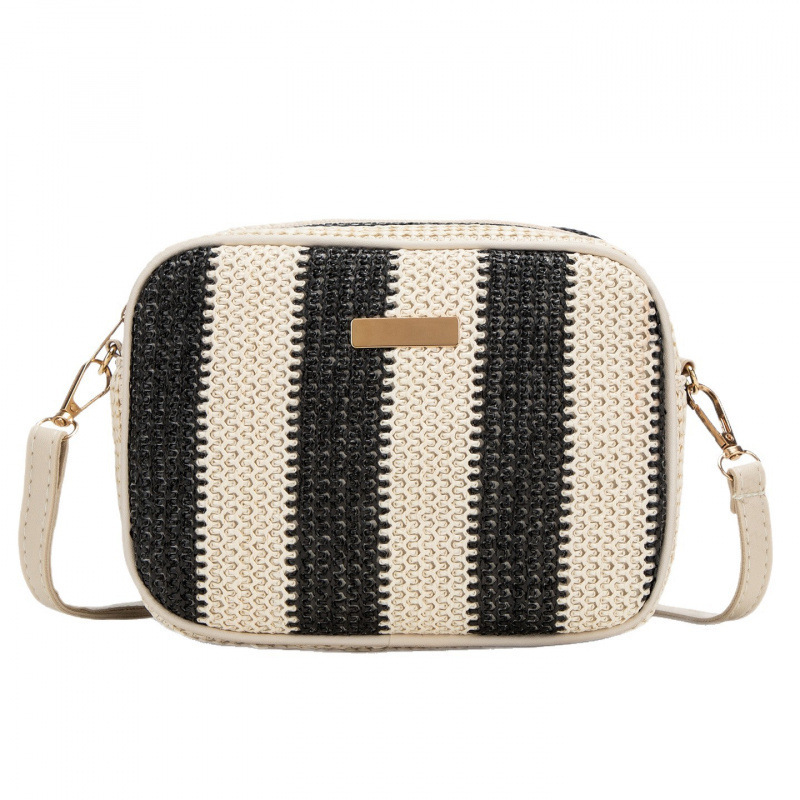 Arco iris nacional viento hierba tela color bolsa de cámara 2025 moda transfronteriza trenzado mochila simple bolso de hombro image 6