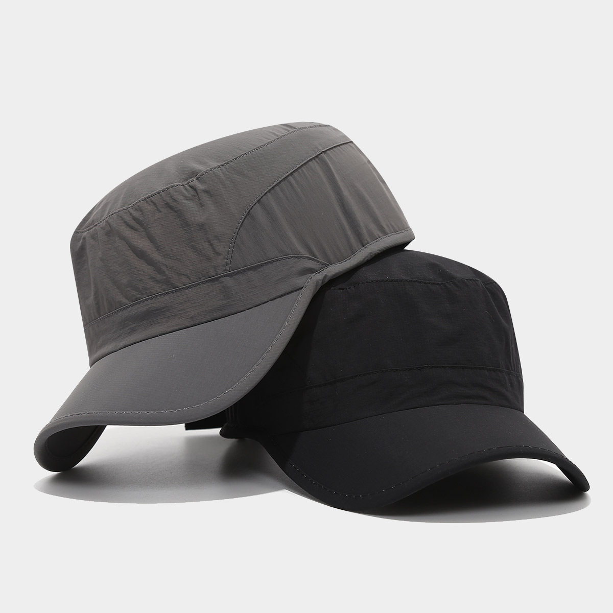 Primavera y verano delgada sombrero de boca de pato impermeable de secado rápido para mujeres sombrero de montaña al aire libre para hombres sombrero militar de protección solar