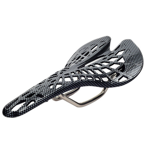 Mountain Bike Carbon Pattern Hollow Spider Saddle Bike Ventilated Seat Single Bike Saddle Bike Accessories