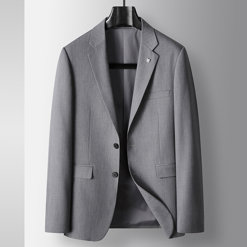 Men's casual suit 2026 spring and autumn acetate linen fabric light…