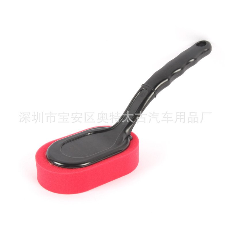 Car tire wax brush long handle sponge brush polishing brush imported polyester cotton tension good degumming acid and alkali resistant