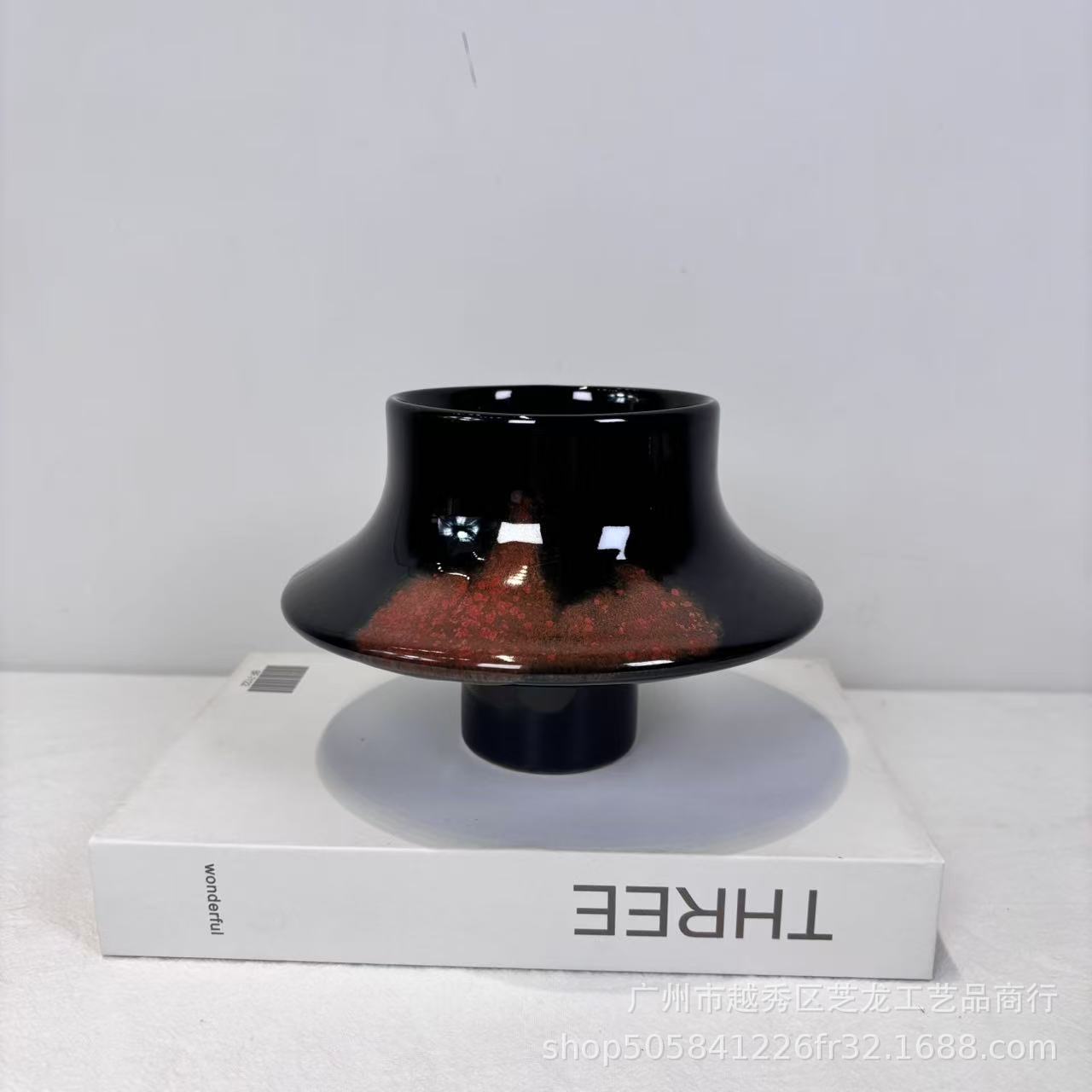 새로운 중국 스타일의 수제 세라믹 꽃 용품, 창의적인 탑 장식품, 꽃병, 모델 룸, 판매 부서, 홈 소프트 장식