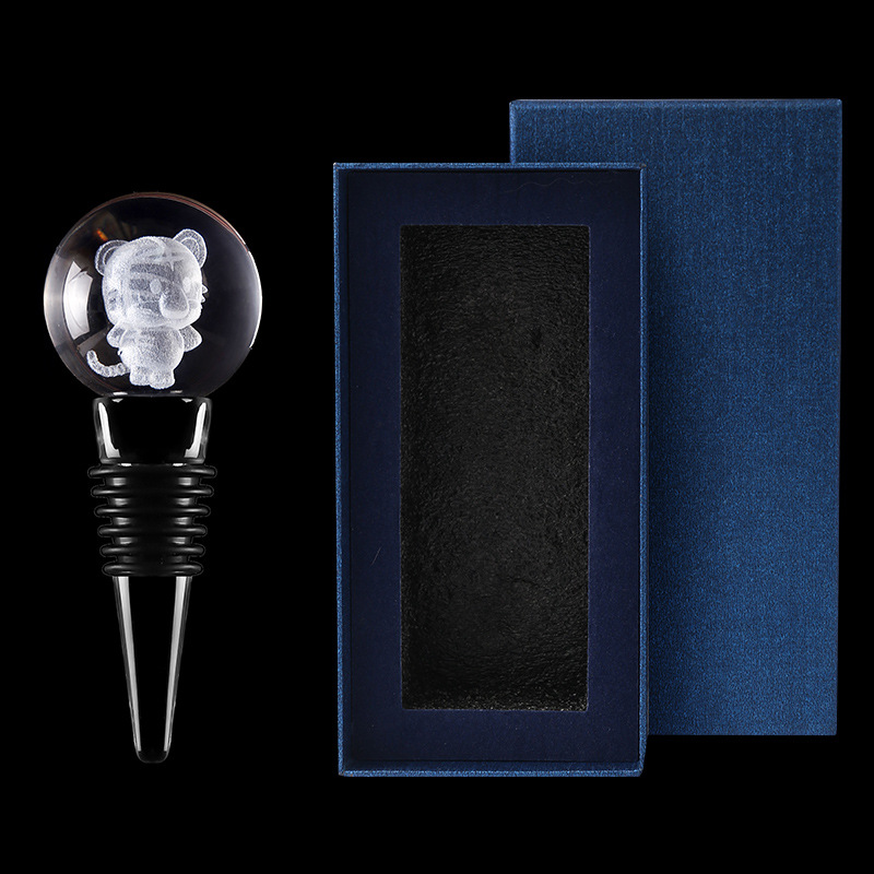 작고 귀여운 곰 선물 상자 (유리 마개)