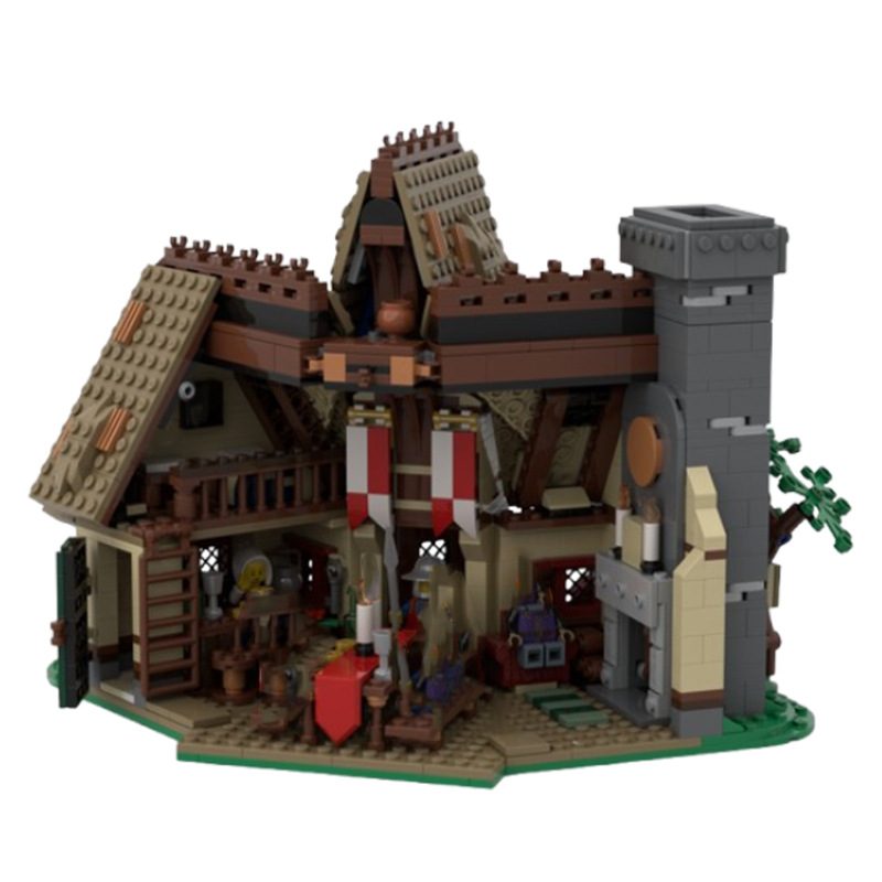 Castle Building Blocks Small Particle Assembly Educational Model_voghion.com