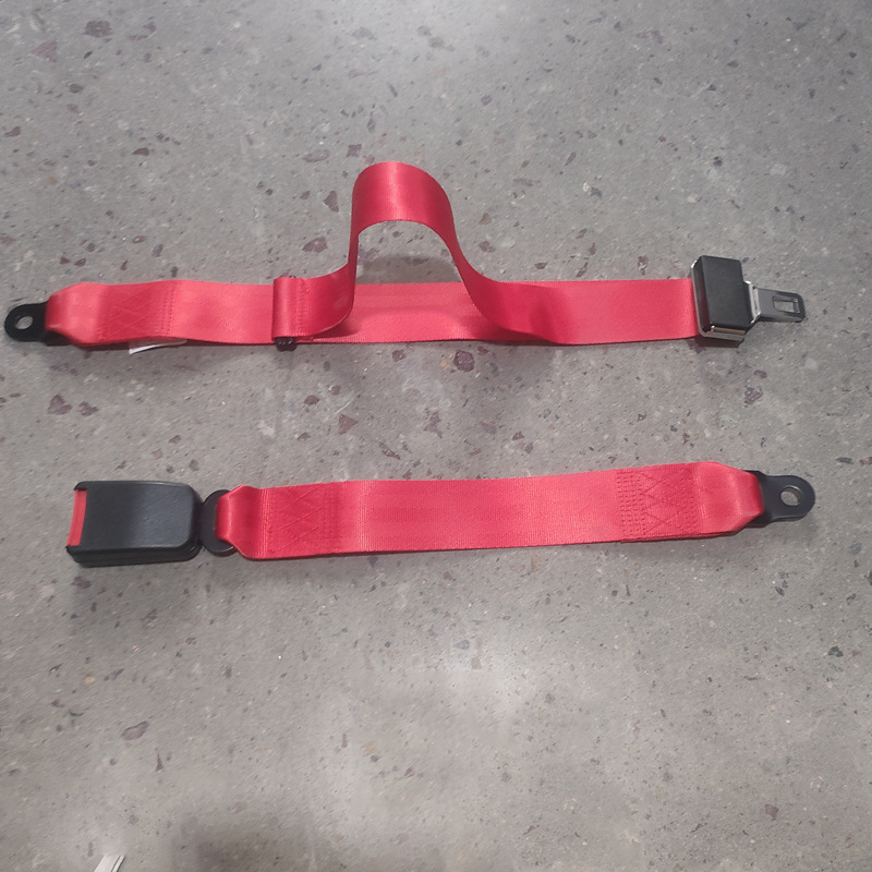 Car Seat Belt for Buses, Trucks, and Amusement Facilities, Waist-Type Two-Point Seat Belt with 3C Certification, Adjustable Length