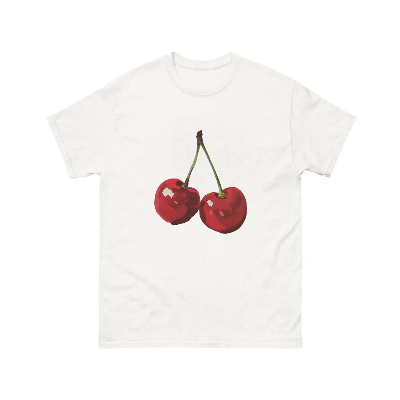 Cherry y2k Baby Tee Red Aesthetic Cherries Trendy Womens Coq