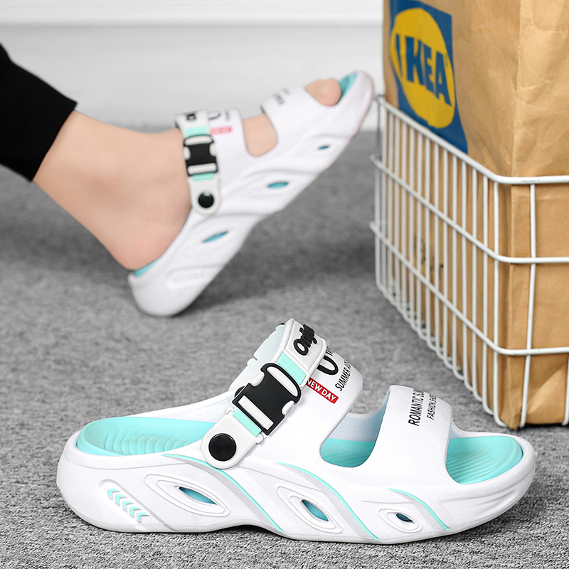 Pantuflas hombre verano 2025 nuevo estilo casual ligero suela gruesa pisando mierda