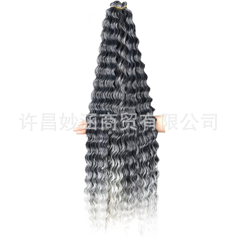 ディープウェーブバルクヘアかぎ針編みヘア送料無料 28 インチ 30 インチ|undefined