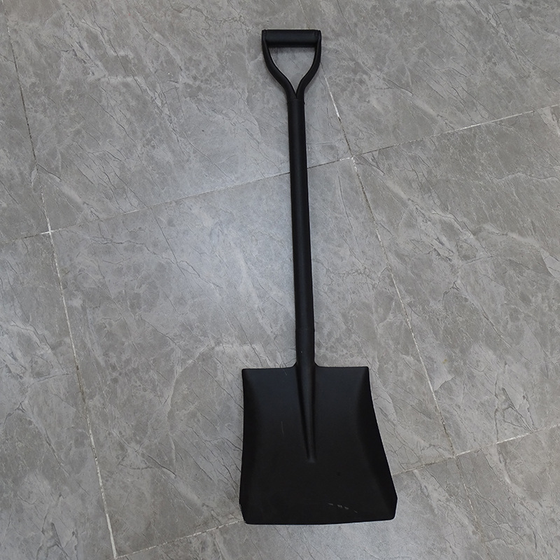 工厂批发西非加纳铁柄铁锹方头尖头铁锨消防防汛抗洪铲铁铲