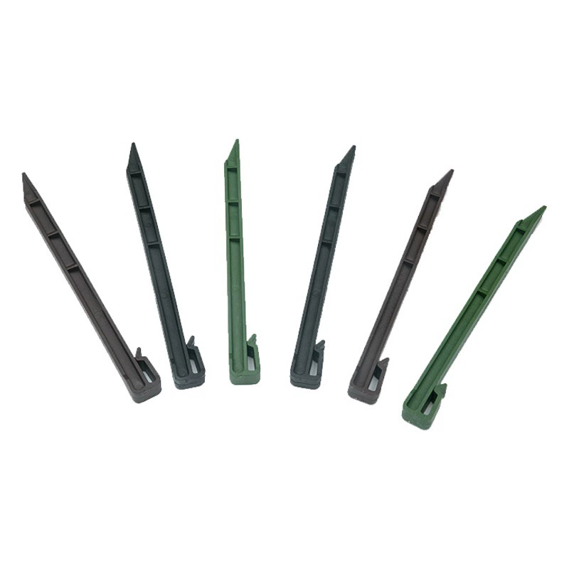 Оптовые поставки грунтовых крепежных элементов для фиксации мульчирующих материалов, изготовленных из нового пластика PP, для садоводства на открытом воздухе и трансграничных работ.