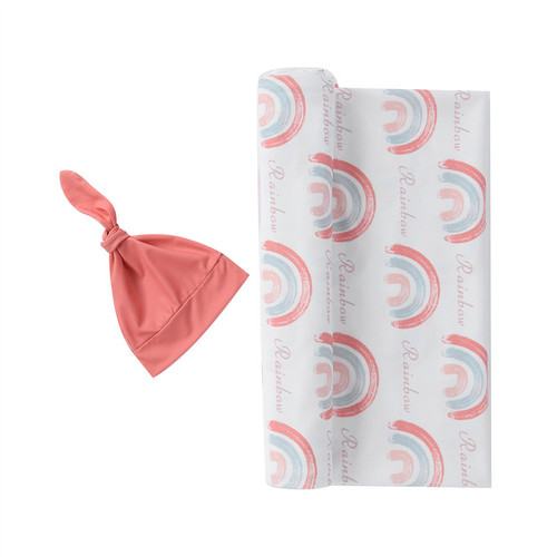 Delivery Room Baby Wrap Cloth Swaddle Cloth Supplies INS Newborn Cotton Hat Pack Cross-Border Newborn Blanket 
