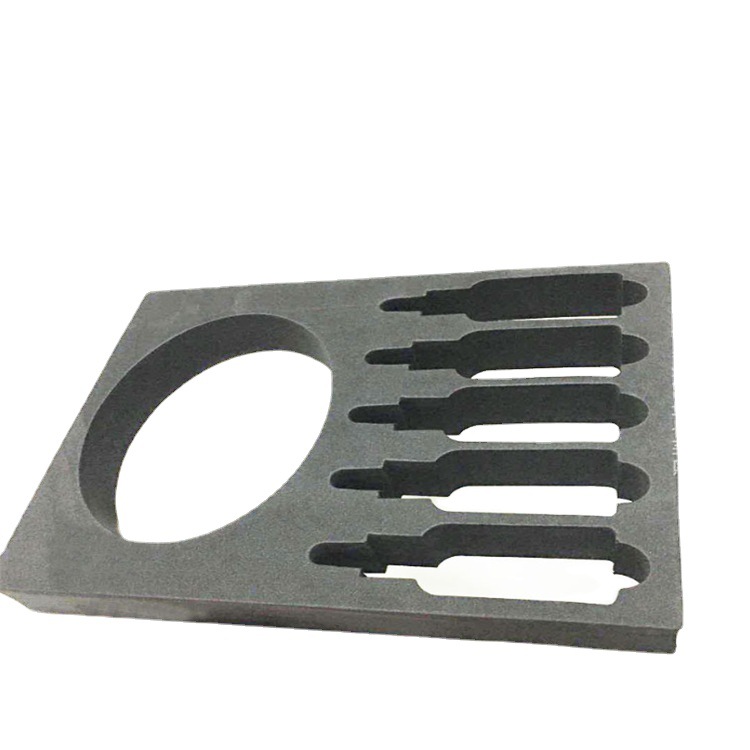 EVA黑色包装盒内托海绵 高密度异形挖孔减震缓冲棉内衬厂家批发