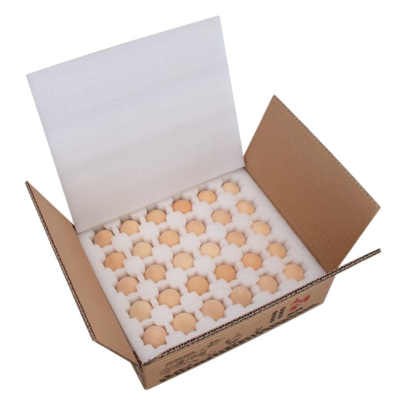 Caja de embalaje de espuma para 30 huevos de algodón perlado, a prueba de golpes, para entrega urgente, en stock del fabricante