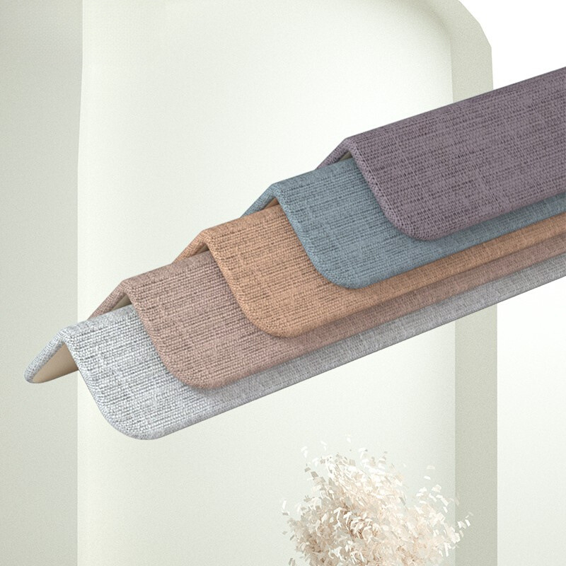 墙布软包护角条阳角贴护墙角纯色布艺墙角保护条免打孔墙纸防撞条