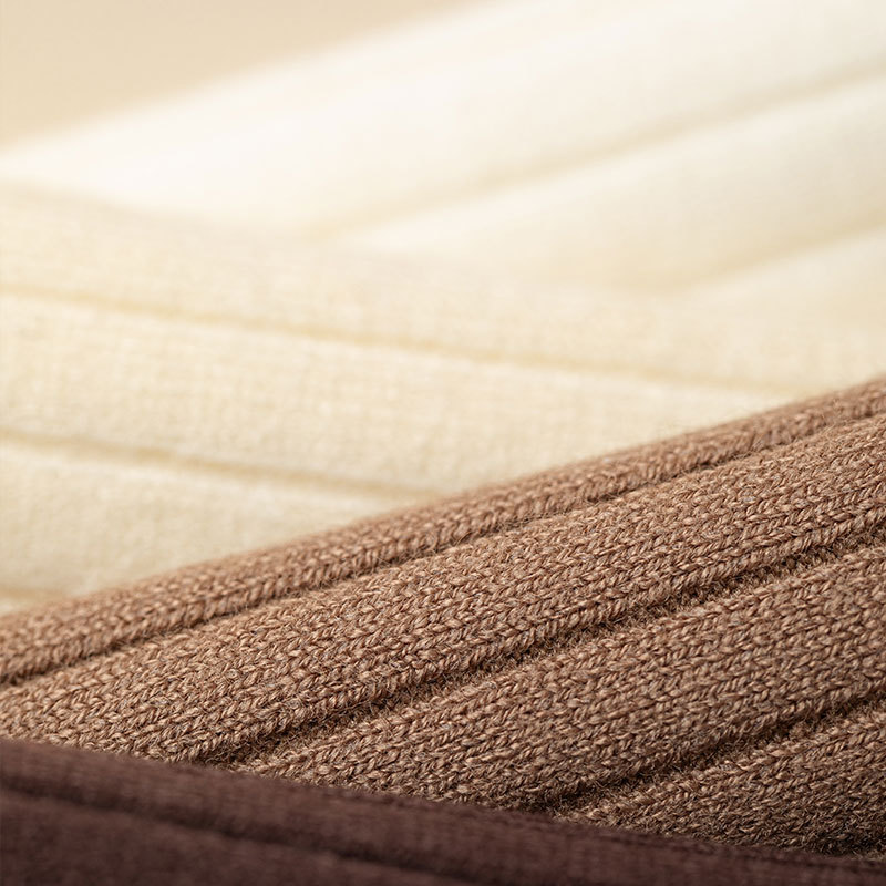 Calzini sopra il ginocchio in cashmere, calzini in pile da donna, autunnali e invernali, calzini lunghi, spessi e caldi, calzini alti invernali fino al ginocchio_voghion.com