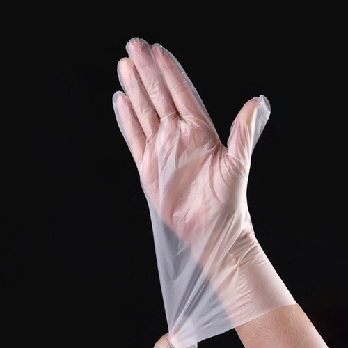 Disposable TPE gloves, food-grade protective transparent and thickened TPE gloves, disposable box-packed film gloves