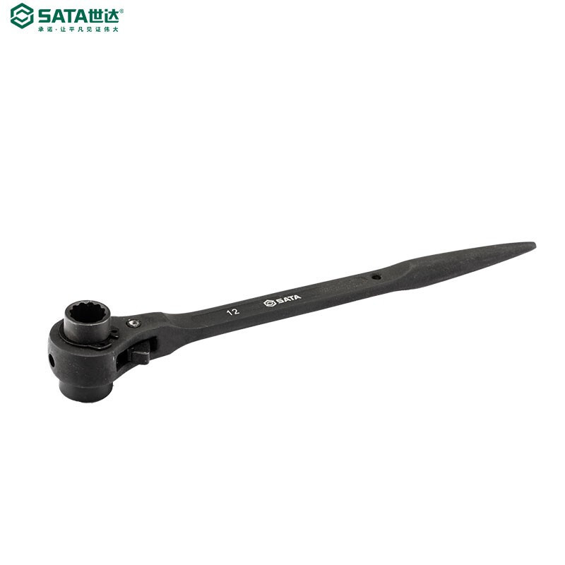 世达(SATA)47313双口尖尾棘轮扳手多功能扳手手动工具19x22MM