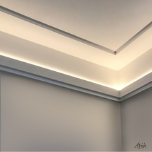 雙眼皮石膏線條工具線條燈天花板明裝線條反光燈洗牆線性氛圍燈