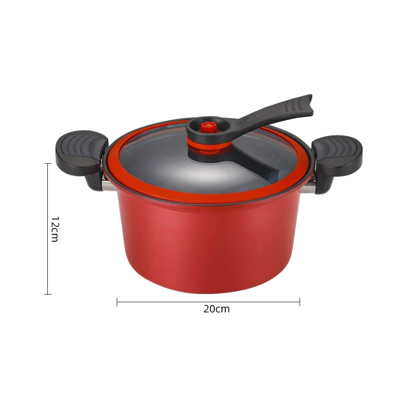 New vacuum micro-pressure pot non-stick explosion-proof home multi-function stewing soup pot with dual handles pressure cooking soup pot