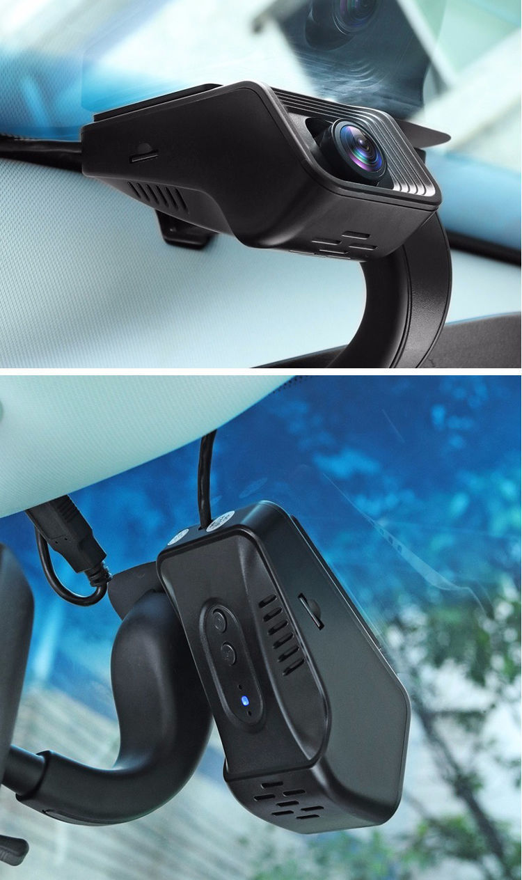 Universal Car-Mounted Mobile Phone WIFI Large-Screen Time-Lapse Video Recorder Hidden 1080P HD Night Vision Dash Cam