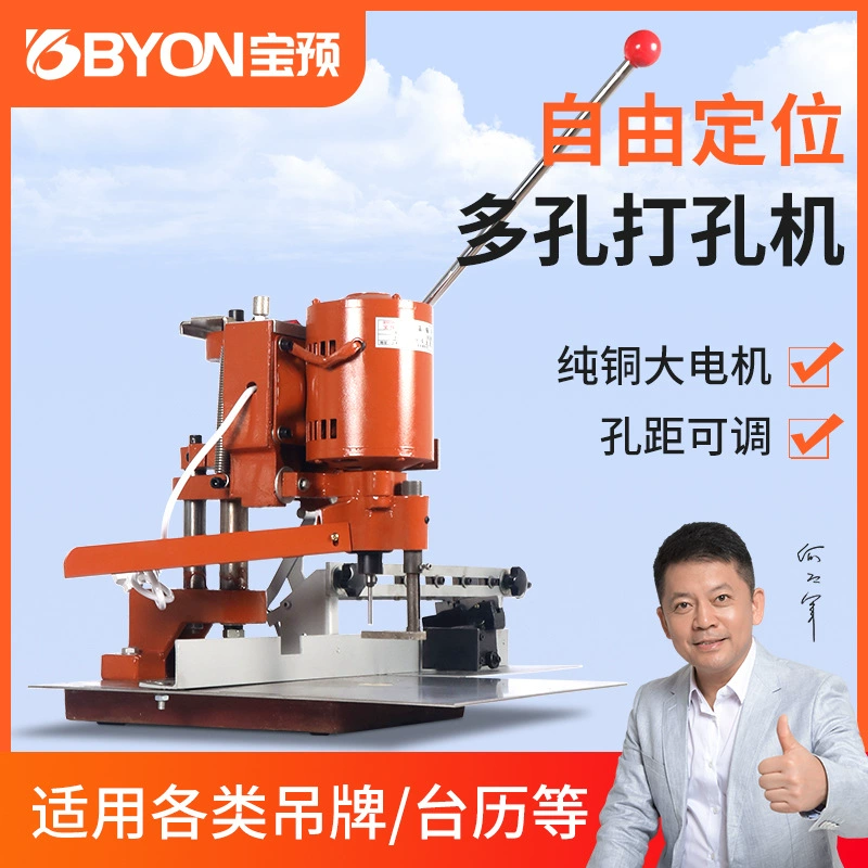 DK-210B электрический штамповочный станок Тяжелый дырочный станок одноголовый пористый позиционный бумажный штамповочный станок сверлильный станок