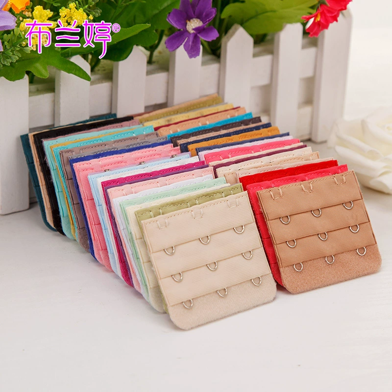 Трехрядная трехрядная Трехкнопочная удлинительная Пряжка для бюстгальтера из нержавеющей стали, трехрядная удлинительная Пряжка для нижнего белья, Прямая доставка, цветная карта