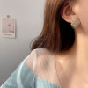 Advanced woven earrings, small design zirconium, light luxury style, high-quality style, micro incrustation, trend of season