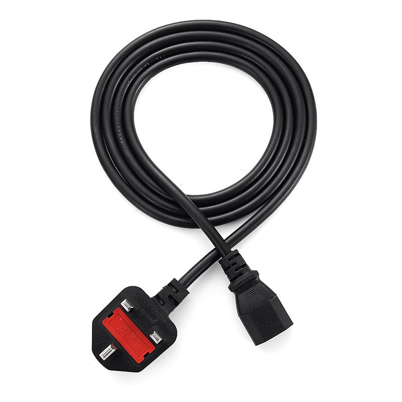 Directo de fábrica enchufe estándar británico cable de alimentación estándar británico estándar tres enchufe cable de alimentación estándar británico cola cable de alimentación 1,5 m
