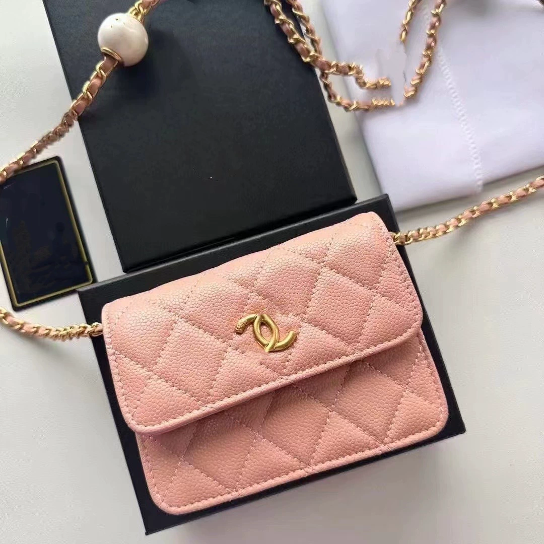 Летняя маленькая сумка, цепочка, ремень из жемчуга, стиль Chanel, цепочная сумка