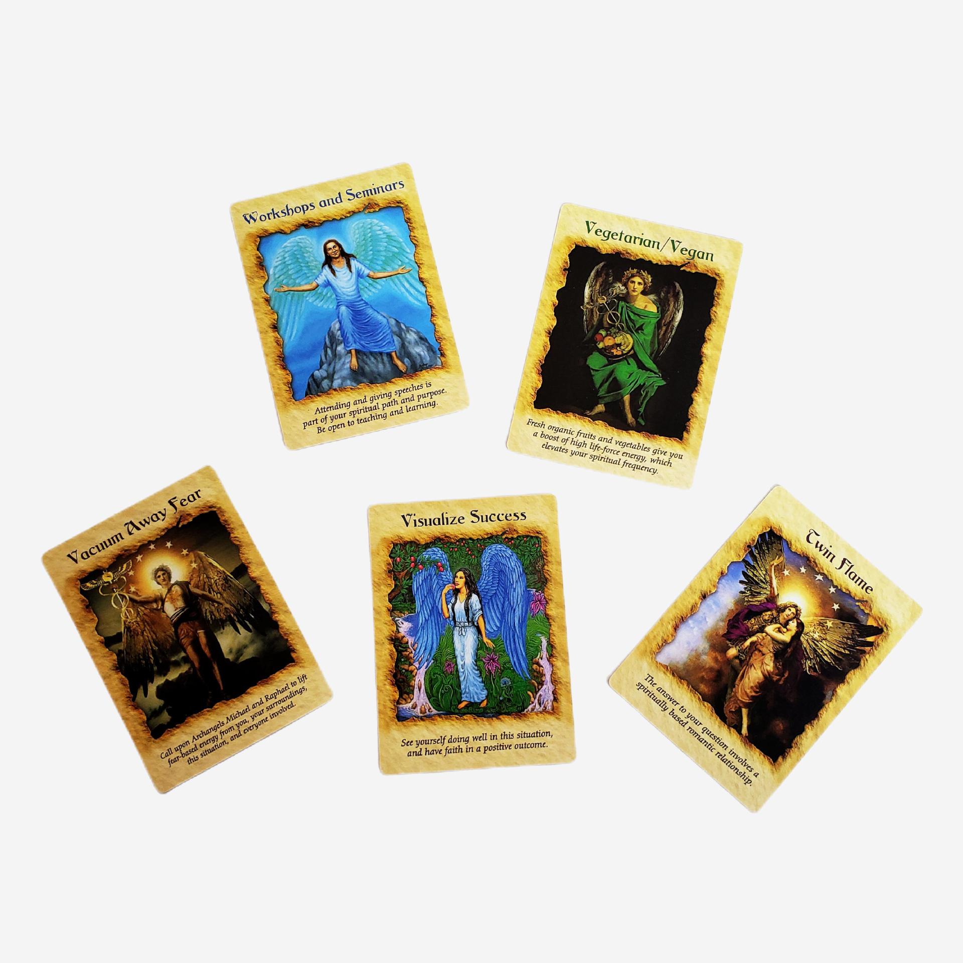 Angel Healing Oracle Cards Therapy Board Game For Party_voghion.com