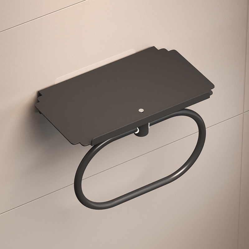 Transfronterizos sin perforación colgante de pared conjunto de colgante de baño toalla barra de toalla anillo de toalla oval colgante de almacenamiento de toalla