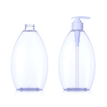 500ml洗发水扁瓶 沐浴露瓶 按压瓶 乳液瓶 洗手液瓶  pet分装瓶