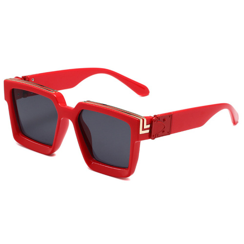 86229 Cross-border foreign trade sunglasses men's square large frame personalized sunglasses millionaire fashion disco glasses trend