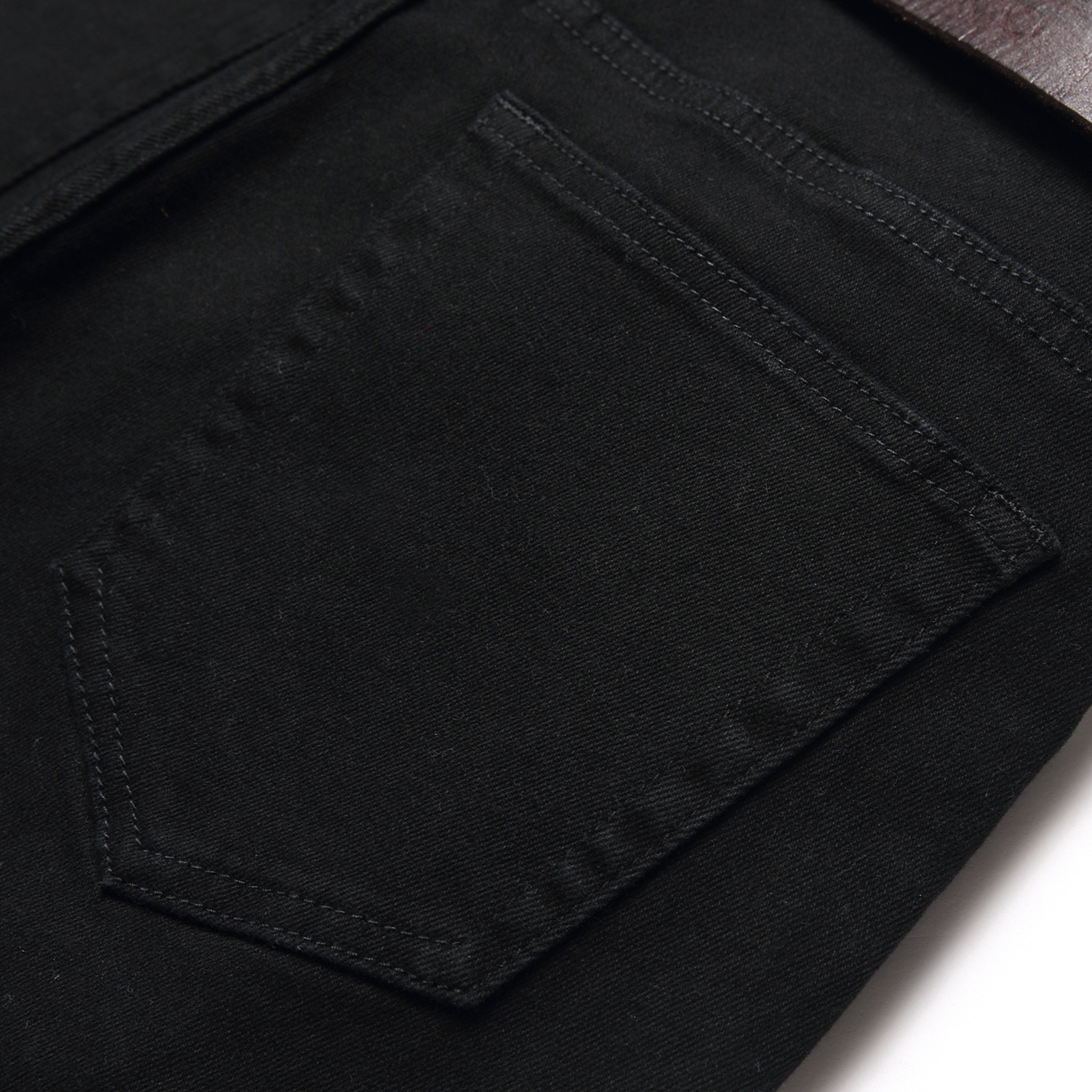 boy 2024 Cross-Border Trade Black Slim Fit Jeans Men's Wholesale_viptrois.com