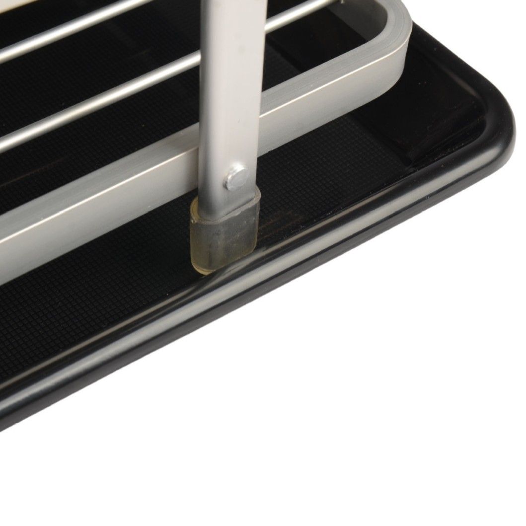 Estante de almacenamiento de platos de cocina de aluminio estante de almacenamiento de artículos de drenaje doméstico de mesa multifuncional para almacenar platos y estante de cocina