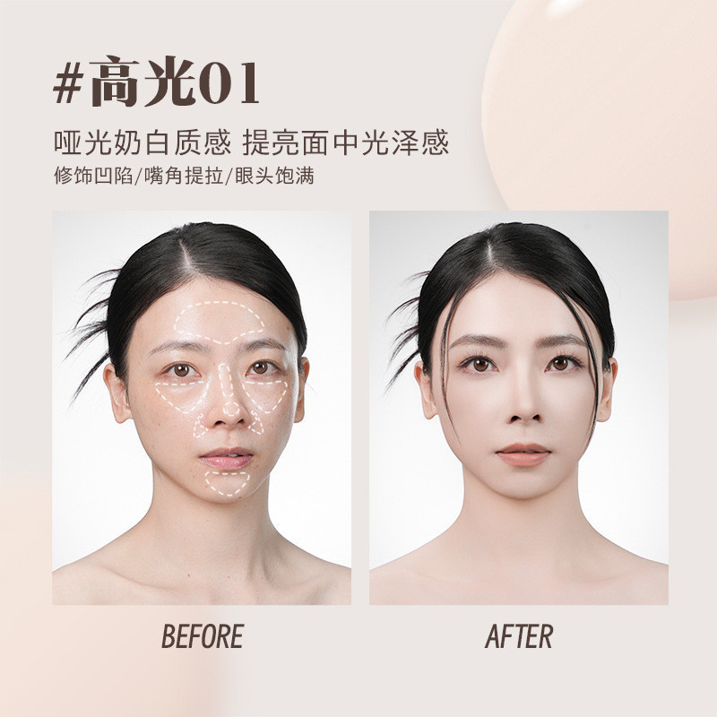 py Shixinyu 液体輪郭ハイライトとシャドウ明るく顔鼻シャドウシルエット輪郭スティック|undefined