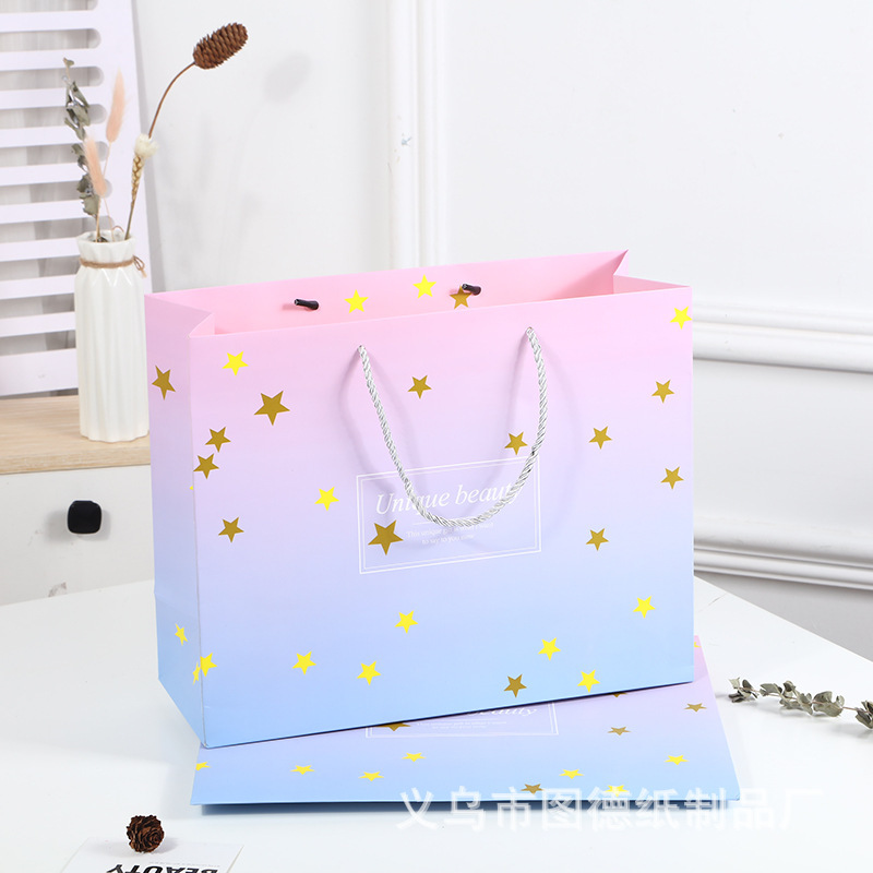 Spot Cartoon Purple Gift Bag, Cute Gift Bag, Large Anime Paper Bag, Creative Birthday Gift Packaging Bag Spot Cartoon Purple Gift Bag, Cute Gift Bag, Large Anime Paper Bag, Creative Birthday Gift Packaging Bag