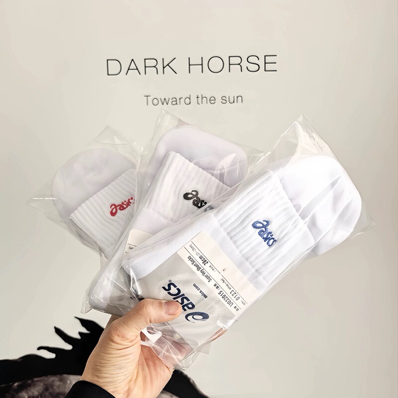 Thickened Towel Bottom Asics Basketball Socks Sports and Leisure Cotton Socks Sweat-Absorbent Individually Packaged Mid-Calf Socks Wholesale